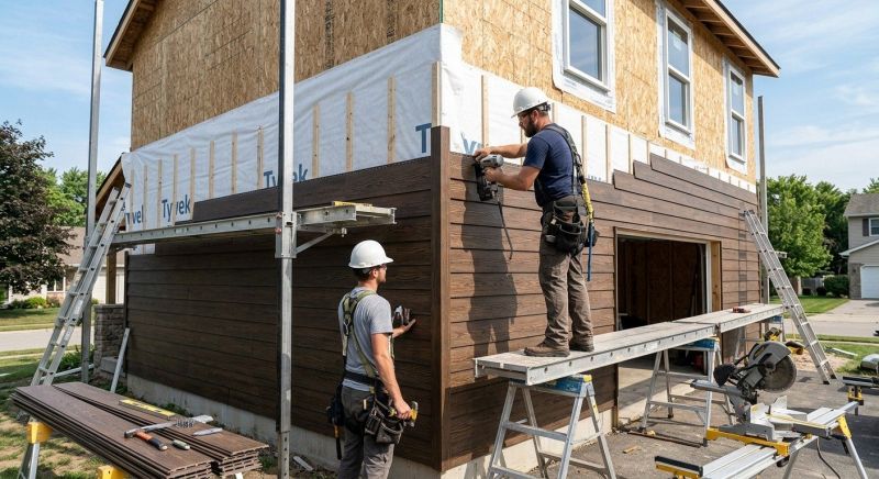 Faux Wood Siding Installation in Norwalk, CT